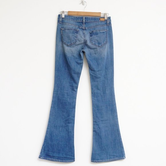 Paige Women's Lou Lou Petite Flare Jeans 26 - Picture 2 of 6